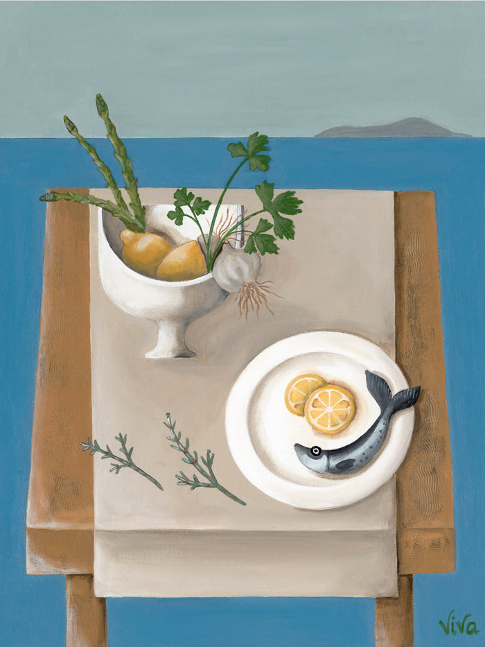 Aegean Lunch in Bodrum, Turkey (Limited Edition Print)