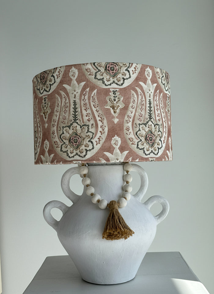 pink pattern lampshade