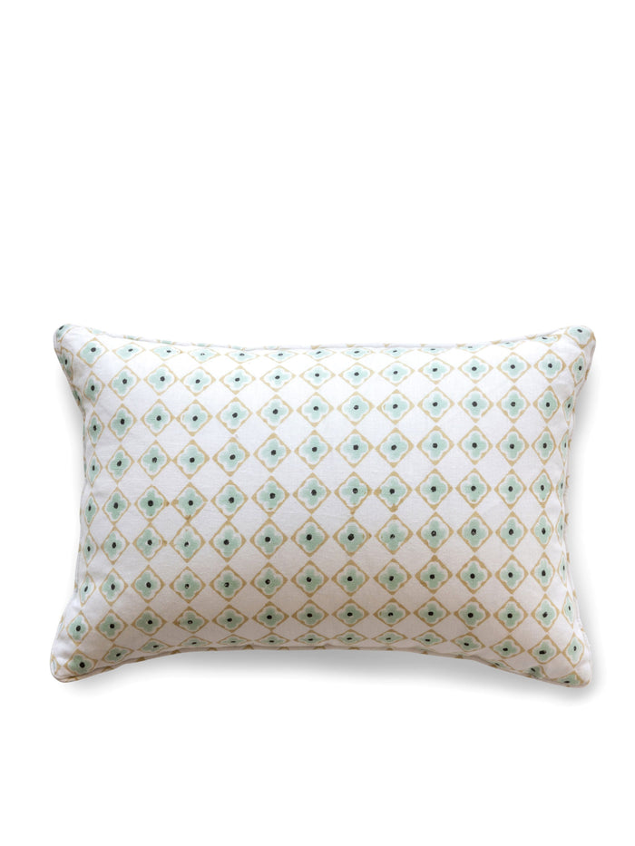 Daisy Bloom (Lumbar) - Seafoam