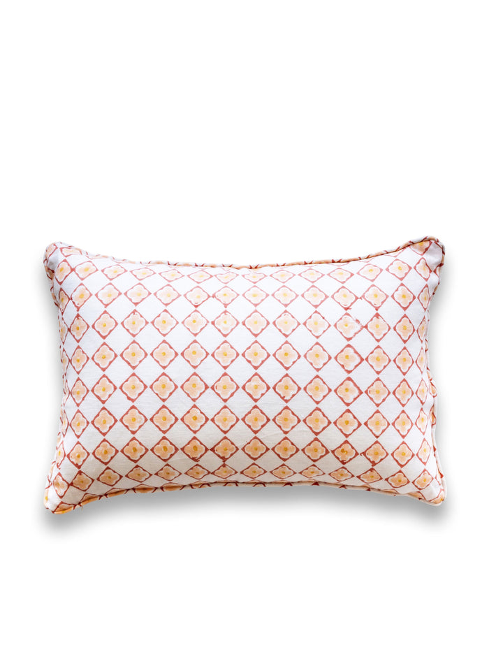 Daisy Bloom (Lumbar) - Spiced Coral