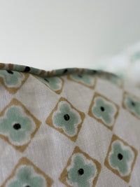 Daisy Bloom (Lumbar) - Seafoam