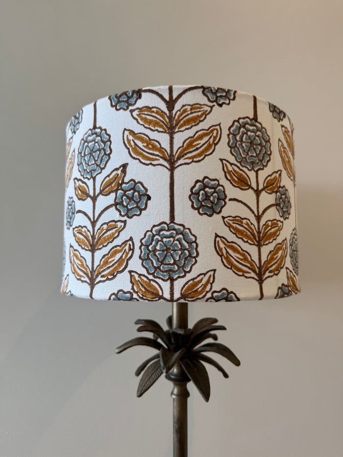 Lamp Shade - Marisol Light Blue & Mustard