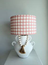 Lamp Shade - Daisy Bloom Spiced Coral