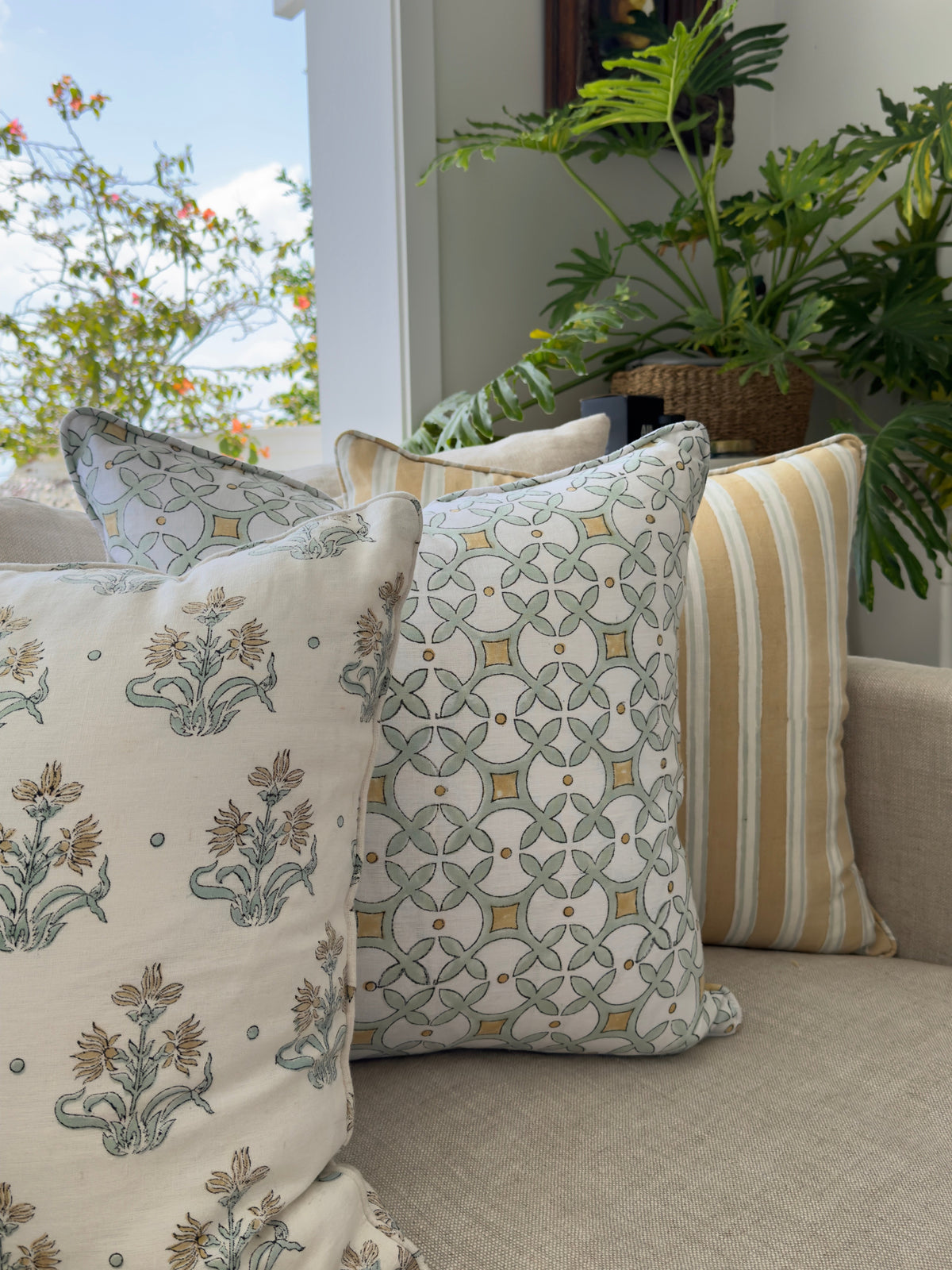 Palladio Stripe - Latte & Sage